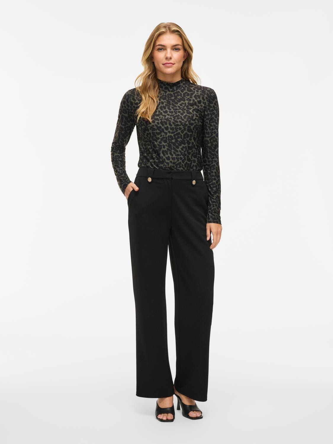 VICLUA Trousers - Black - VERO MODA & VILA Bergvik